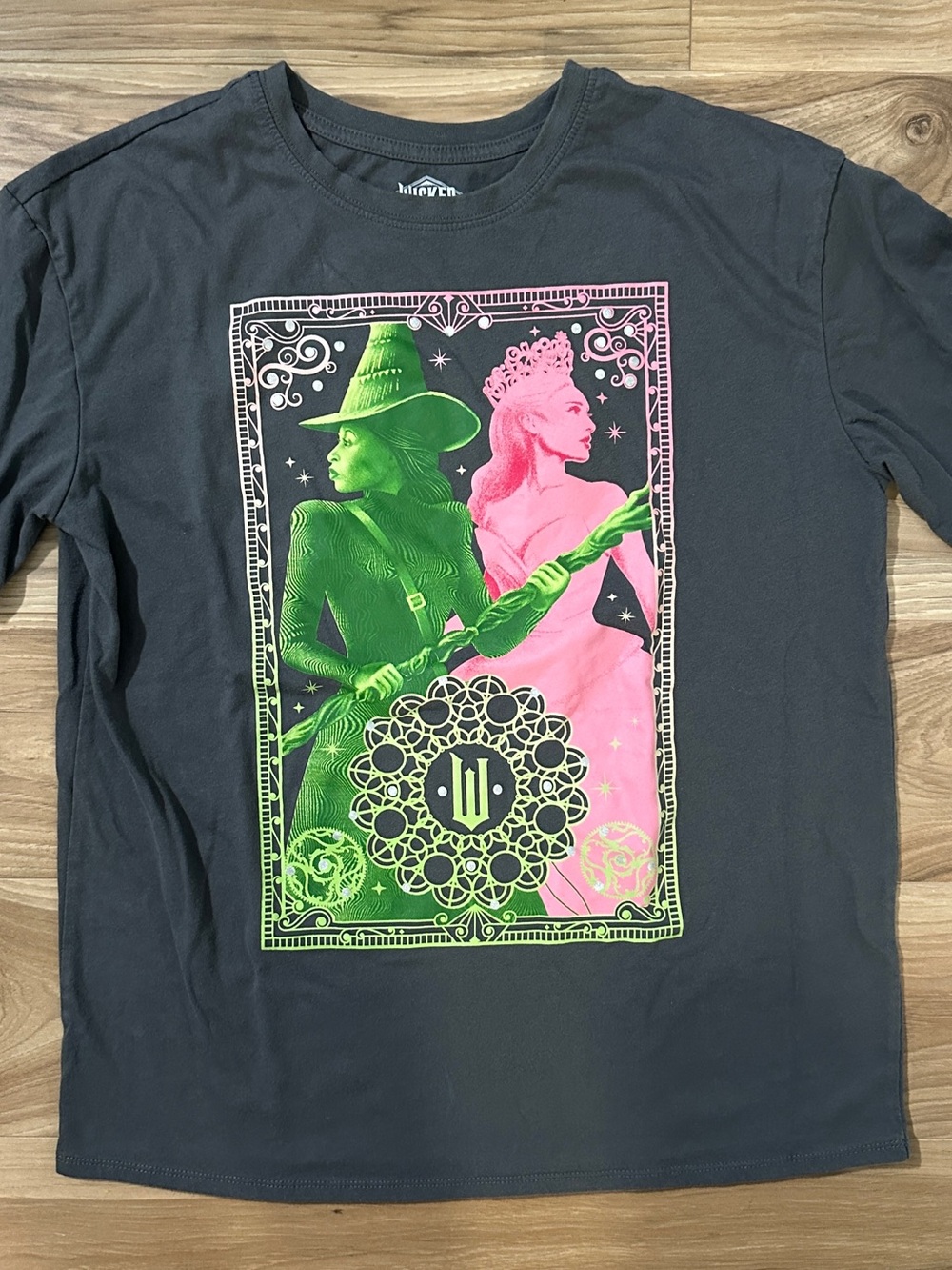 Wicked Youth 2XL XXL or Adult Small Black T-Shirt Tee Good and Bad Witch